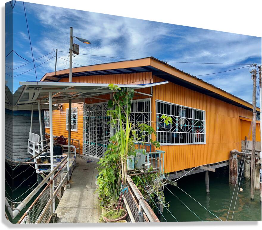 Sim Sim Traditional Floating Village in Sandakan 8 Canvas Print