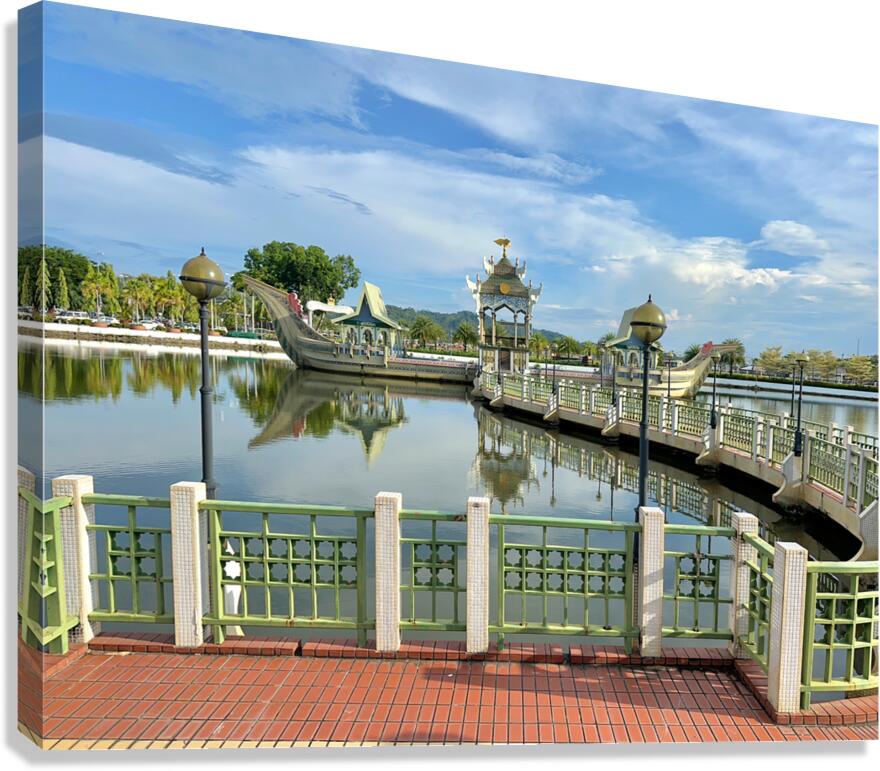 Omar Ali Saifuddien Mosque Collection Brunei 12 Canvas Print