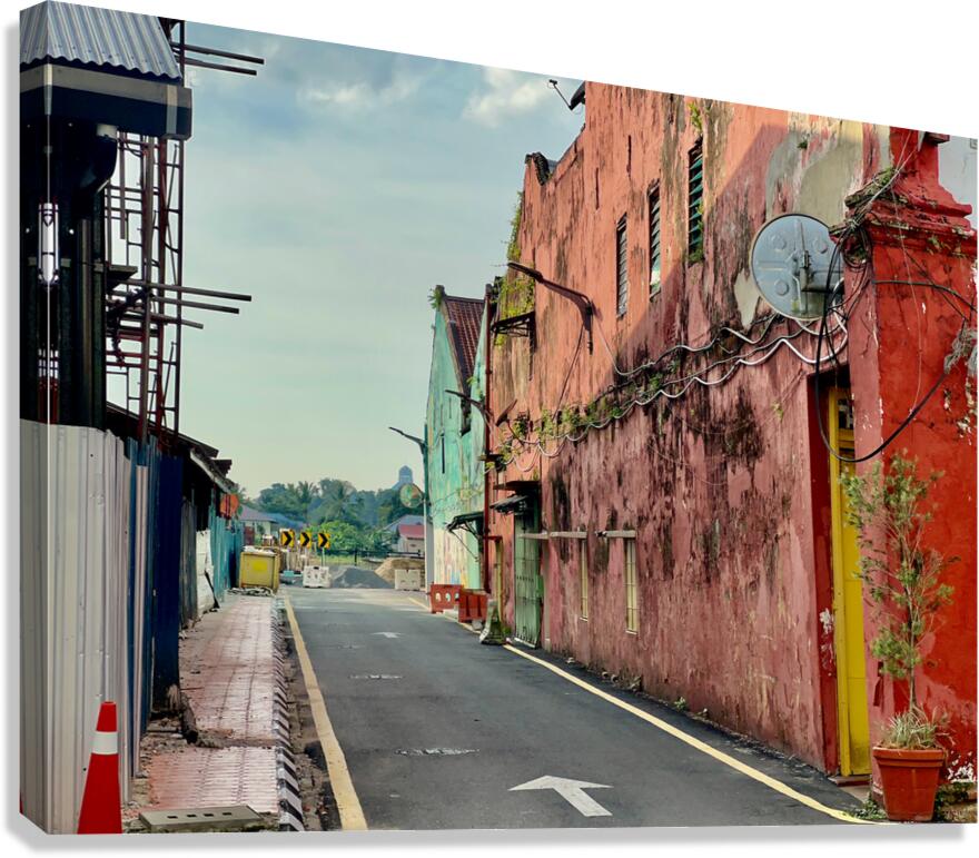 Streets of Kuching Borneo 2 Canvas Print