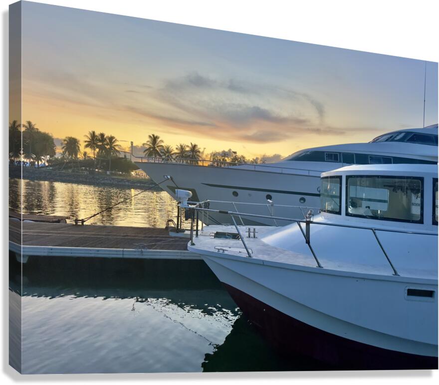 The Marina in Miri 1 Canvas Print