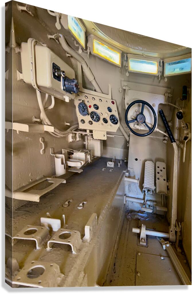 Army Tank Interior Seoul South Korea Canvas Print