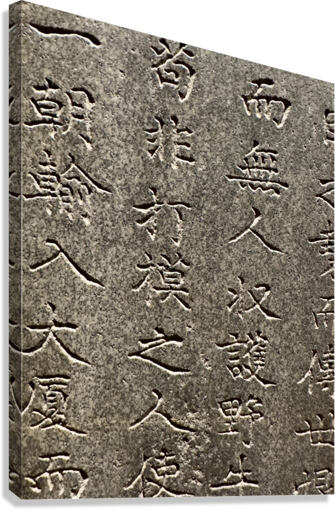 Ancient Stone Carvings Seoul South Korea Canvas Print
