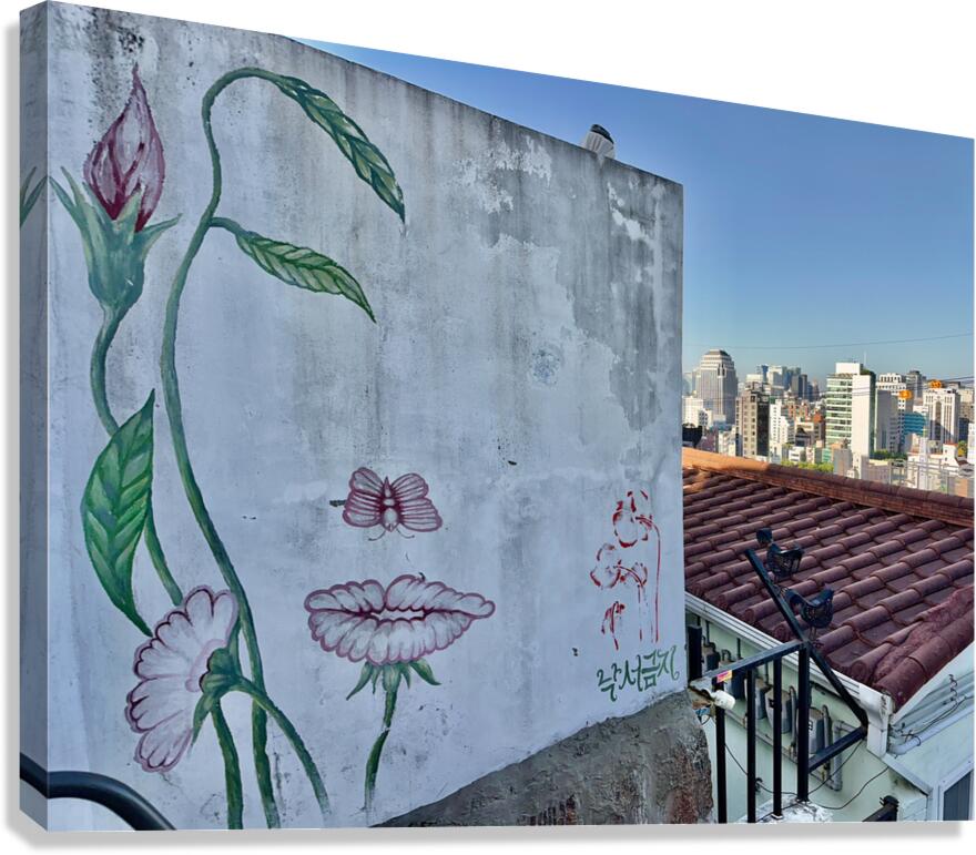 Ihwa Mural Village Seoul Korea 6 Canvas Print
