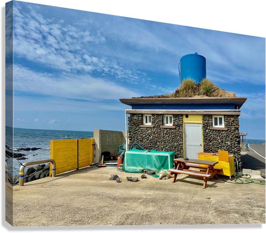 House by the Ocean Udo South Korea Canvas Print