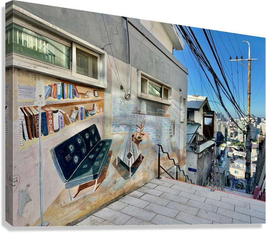 Ihwa Mural Village Seoul Korea 5 Canvas Print