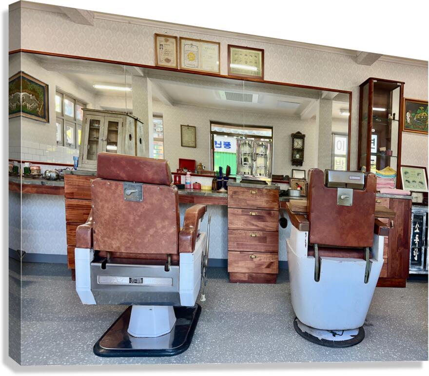 Old Barber Shop Seoul South Korea Canvas Print