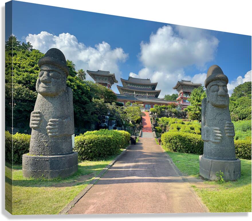 Yakcheonsa Temple Jeju South Korea 1 Canvas Print