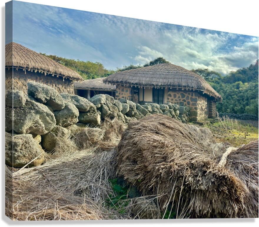 Stone Park Jeju South Korea 3 Canvas Print