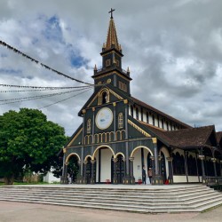 Saint Marys Black Wooden Cathedral of Kon Tum