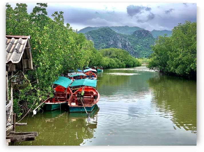 Boats Waiting on the River by Jimmy Roy Photos