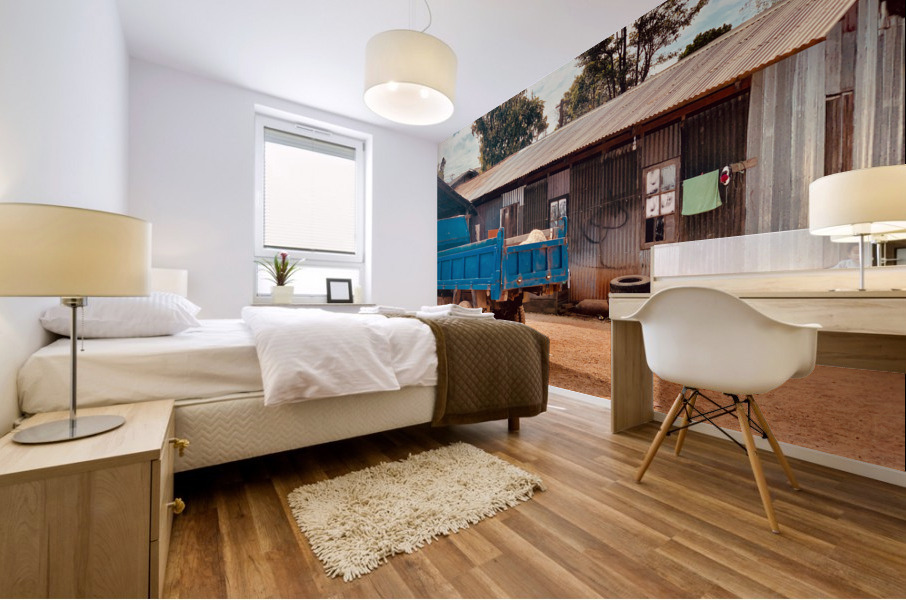 Its a Blue Truck Kid Mural print