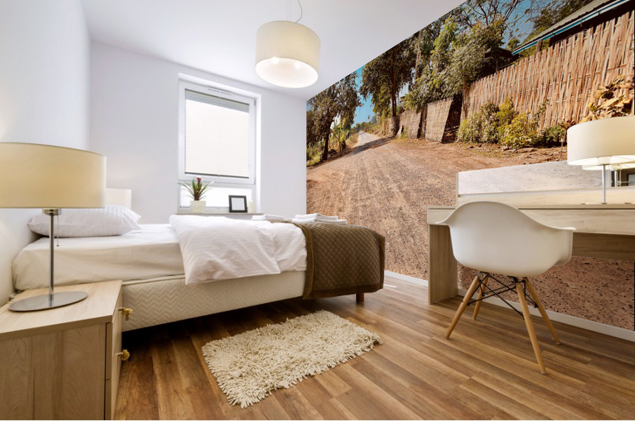 Follow the Dirt Road Mural print