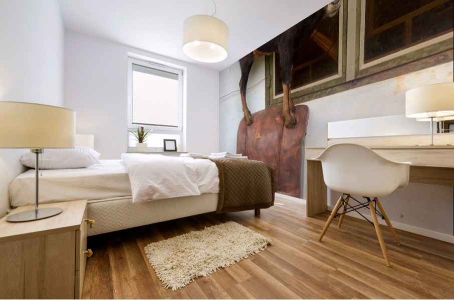 Goat on a Seat Mural print