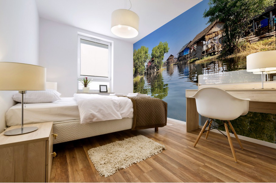Inle Lake Reflections 3 Mural print