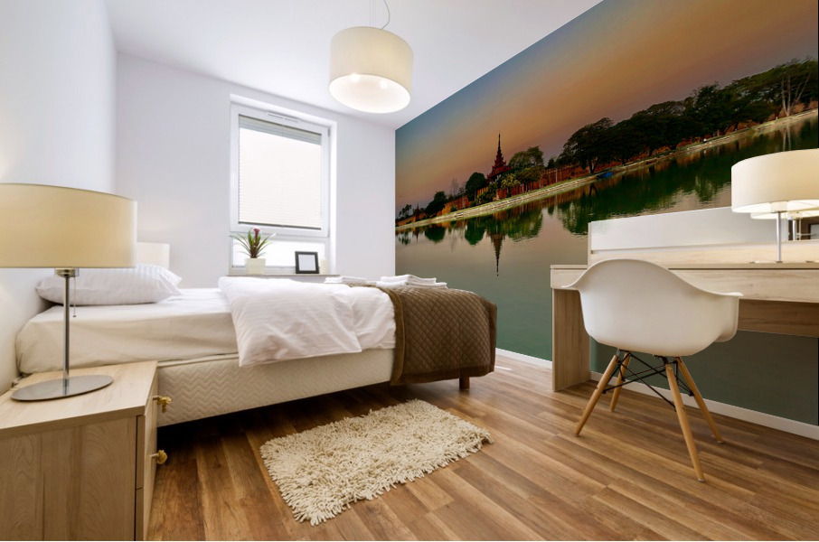 Reflections of Mandalay Mural print