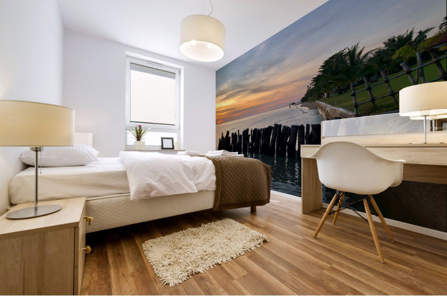 Sunset at the End Mural print