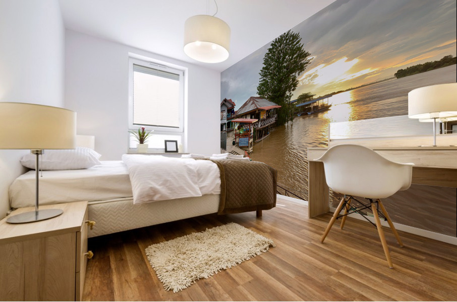 Don Det Sunset Laos 2 Mural print