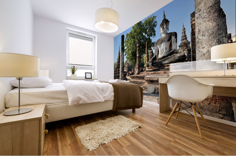 Wat Mahathat Temple Old Sukhothai Thailand 1 Mural print