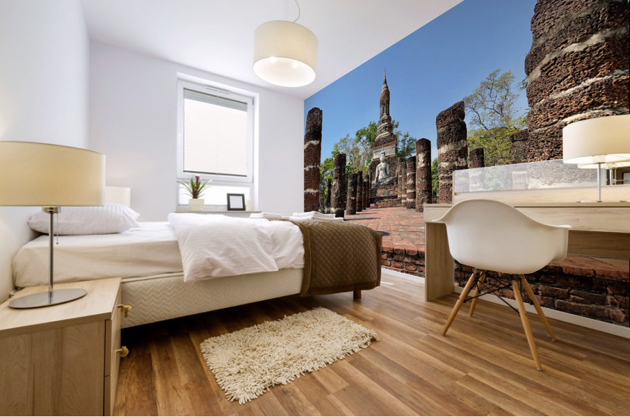 Wat Sa Si Temple 2 Mural print