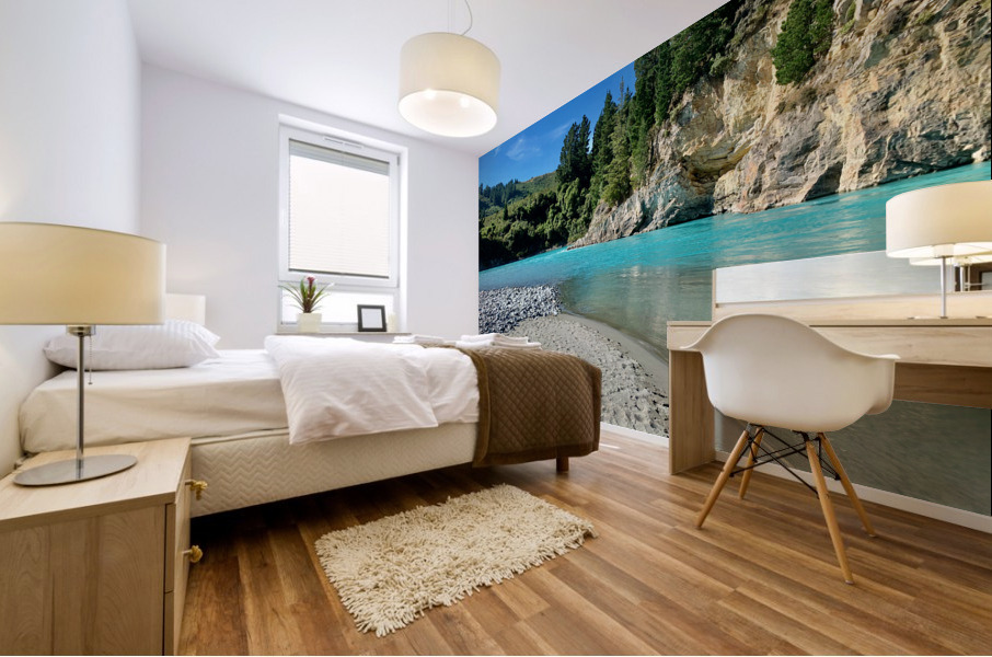 Blue Lake Mural print