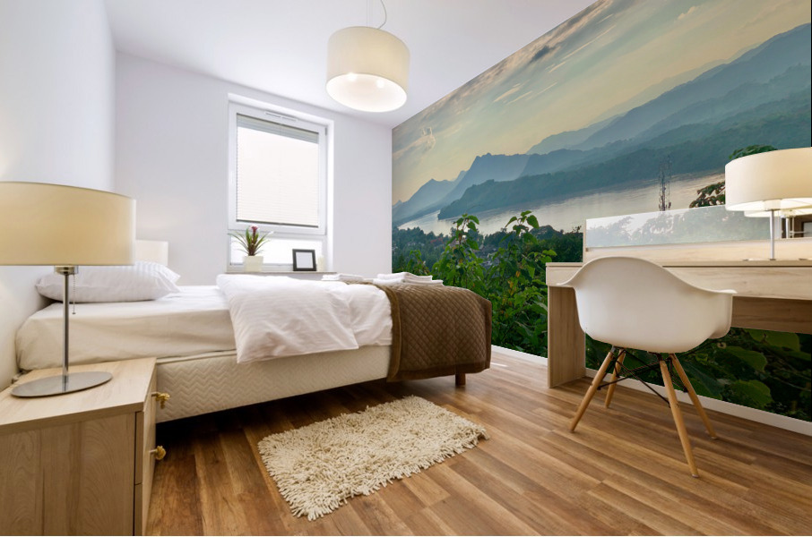 Mountains in Luang Prabang Laos Mural print