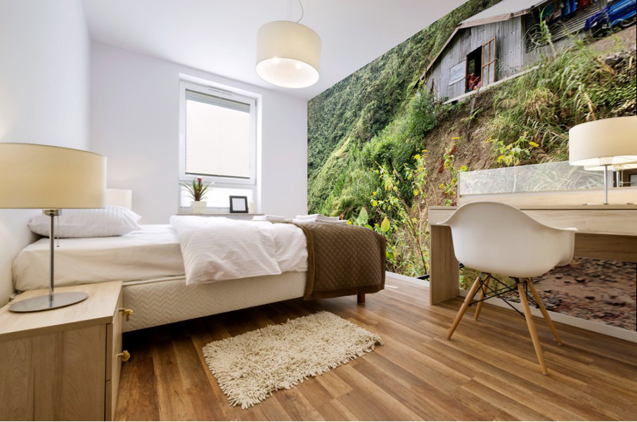 Living in the Mountains Mural print