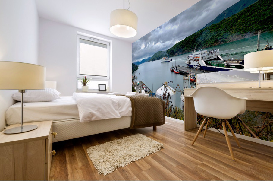 Pictons Ferry New Zealand Mural print