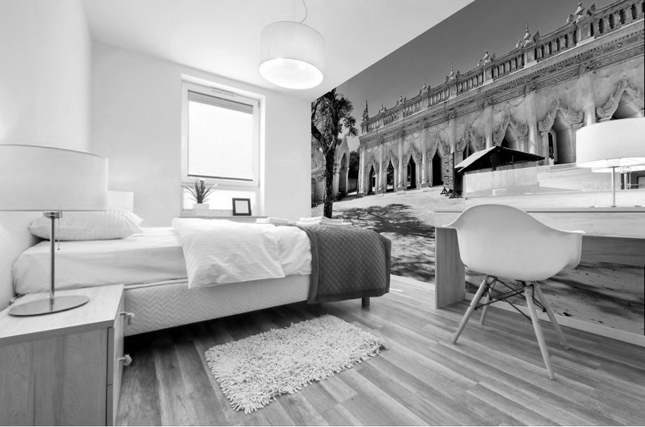 BW Ananda Pagoda Myanmar Mural print