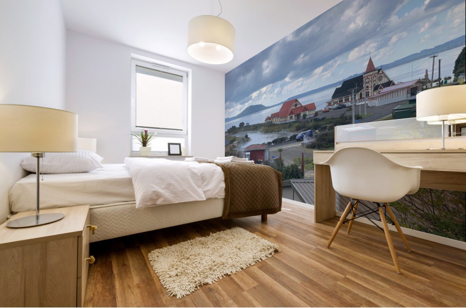 Rotorua City New Zealand Mural print