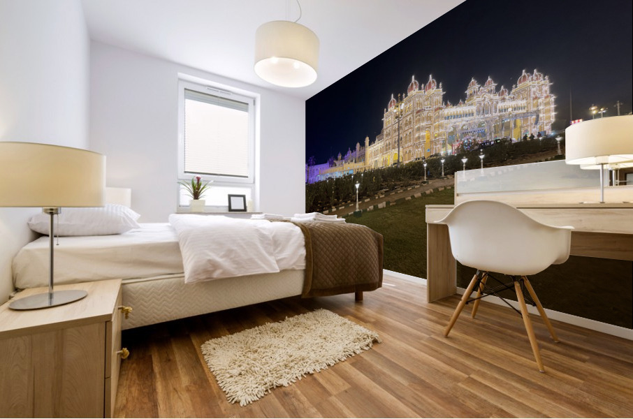 Mysore Palace at Night 2 Mural print