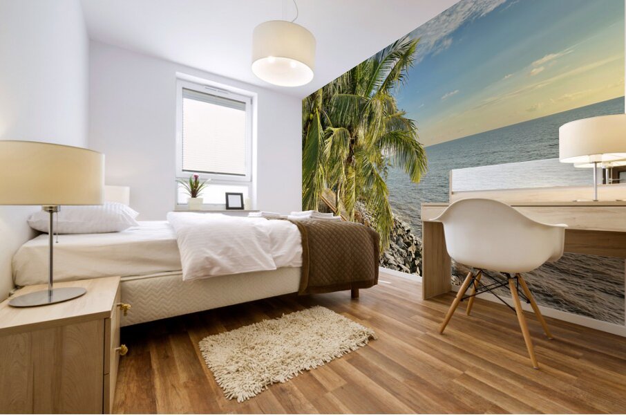 From the Balcony in Miri 2 Mural print