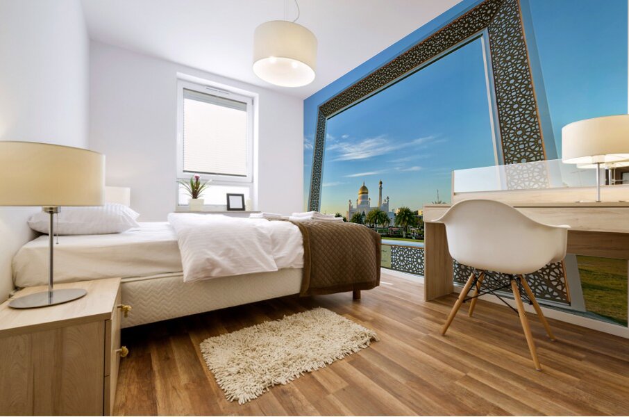 Omar Ali Saifuddien Mosque Collection Brunei 6 Mural print