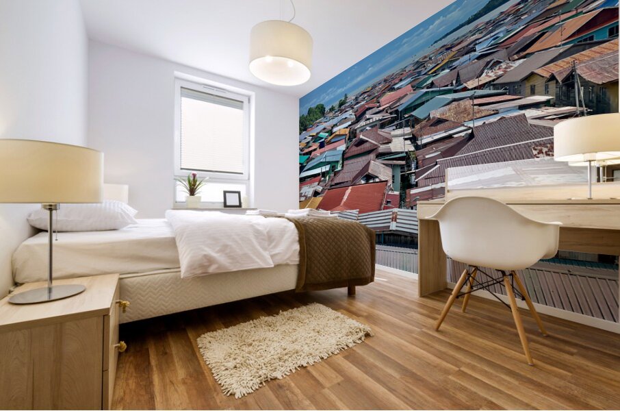 Sim Sim Traditional Floating Village in Sandakan 3 Mural print