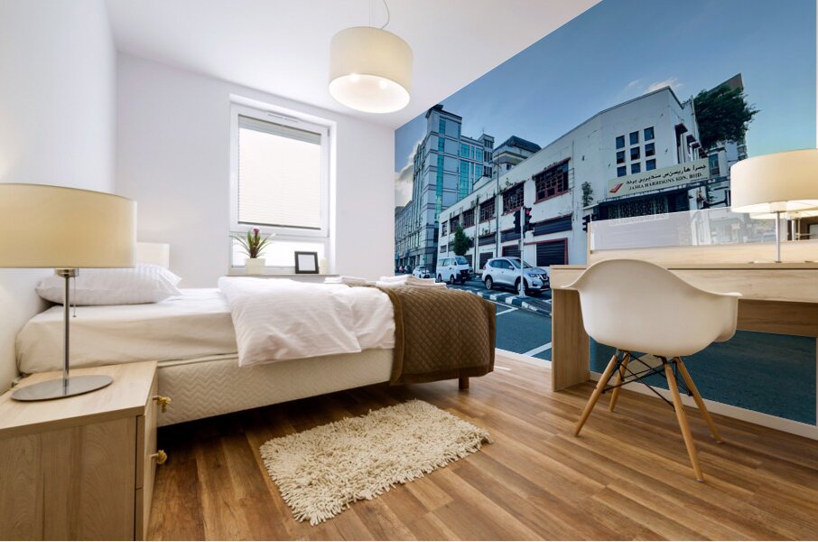 Streets of Bandar Seri Begawan Brunei Mural print