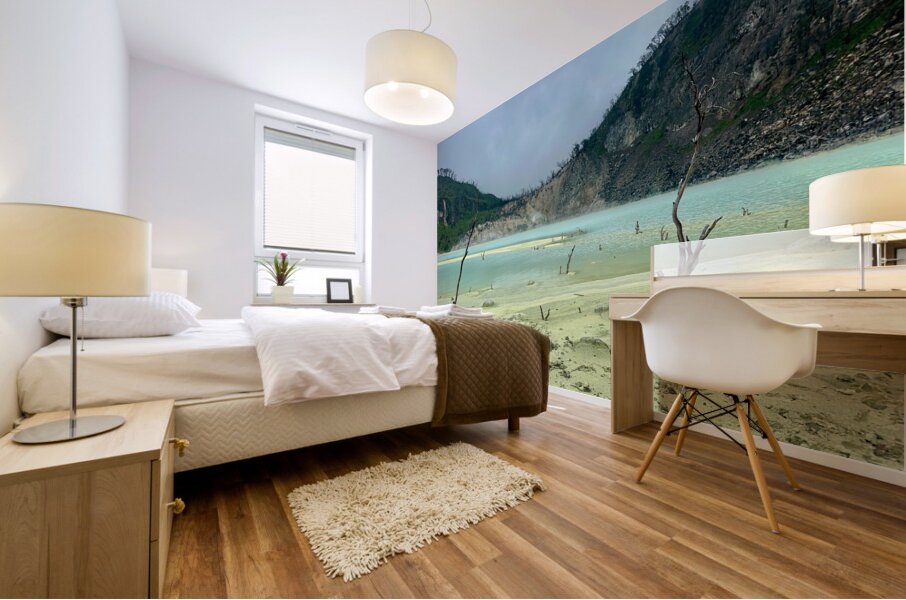 White Crater Java Indonesia 1 Mural print