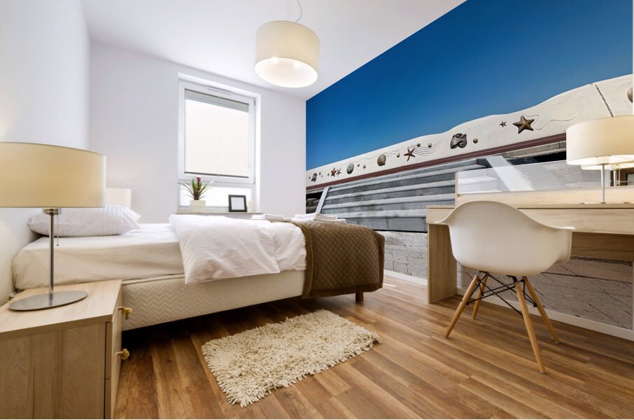 Boardwalk Jeju South Korea 1 Mural print