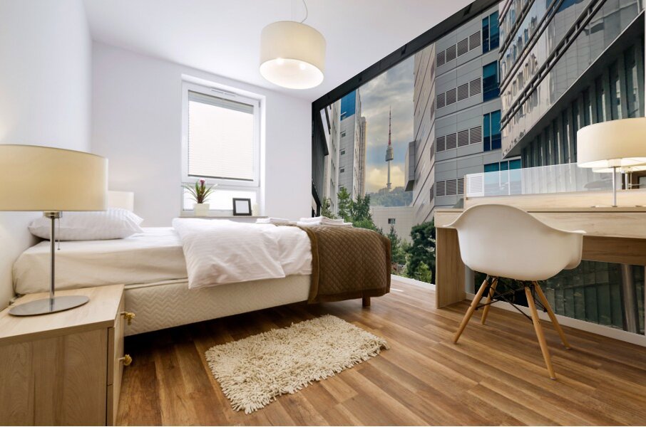 Namsan Tower Seoul South Korea 1 Mural print