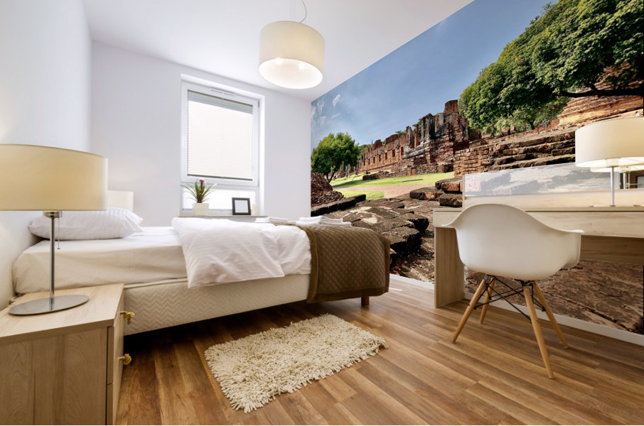 Ayutthaya Historical Park Temples 9 Mural print