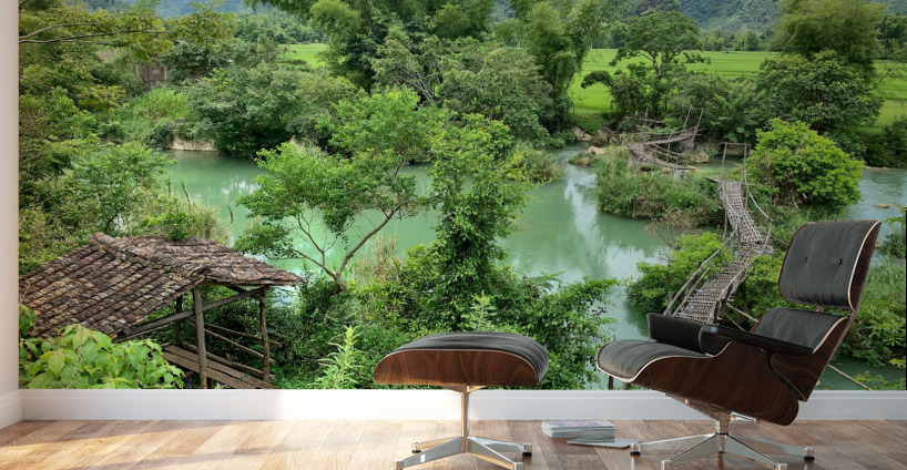Across the Bamboo Bridge Wall Murals