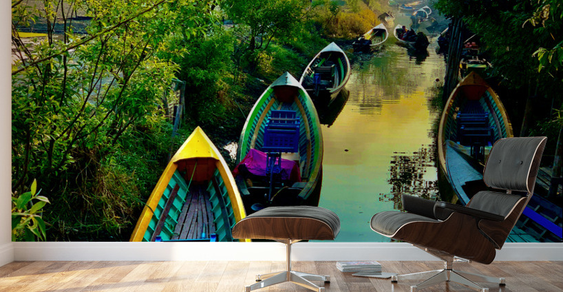 Colorful River Wall Murals