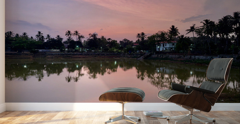 Purple Reflection on the Lake Wall Murals