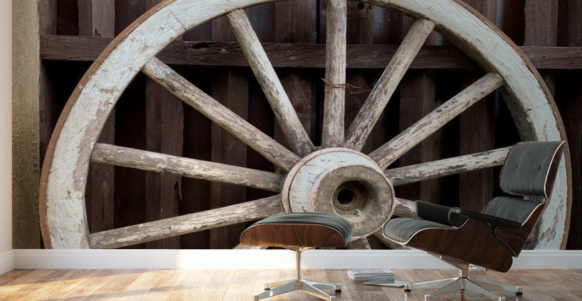 The Wooden Wheel Wall Murals
