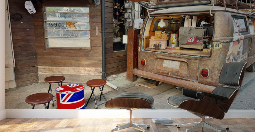 Coffee Truck Wall Murals