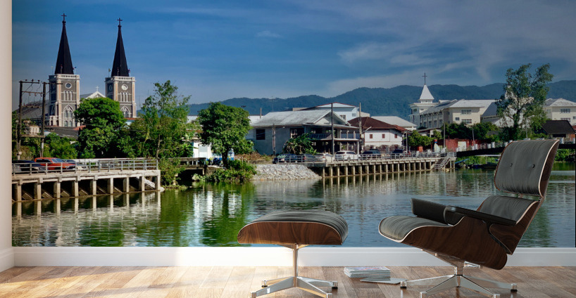 View of the Chanthaburi Cathedral Wall Murals