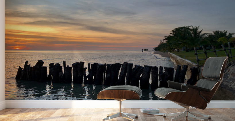 Sunset at the End Wall Murals