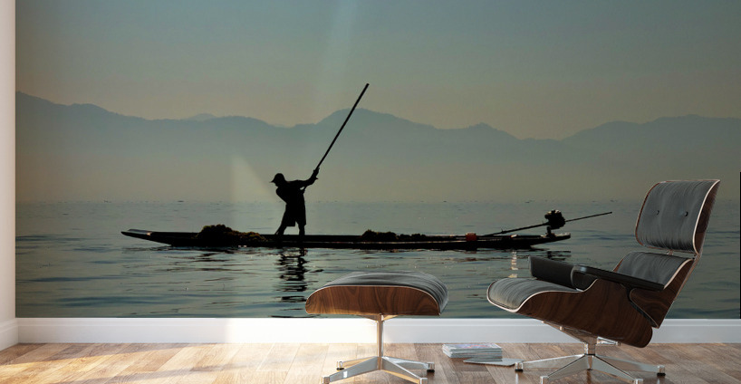 Inle Lake Fisherman 2 in Myanmar Wall Murals