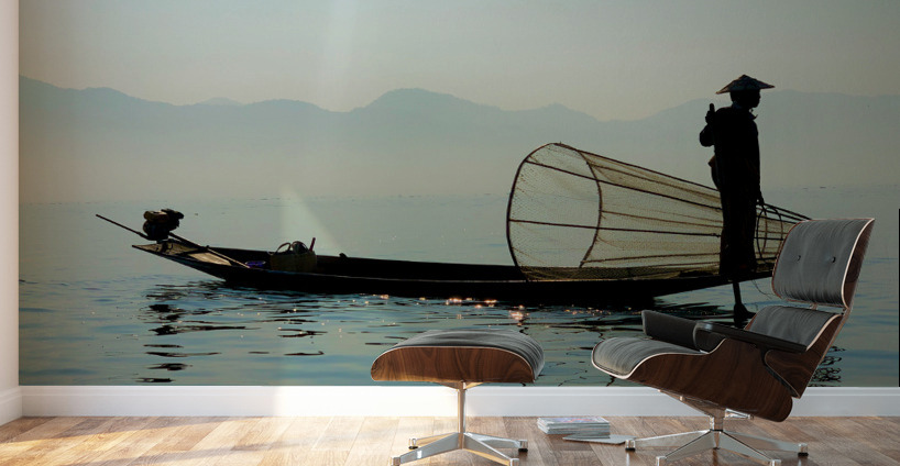 Inle Lake Fisherman 1 in Myanmar Wall Murals