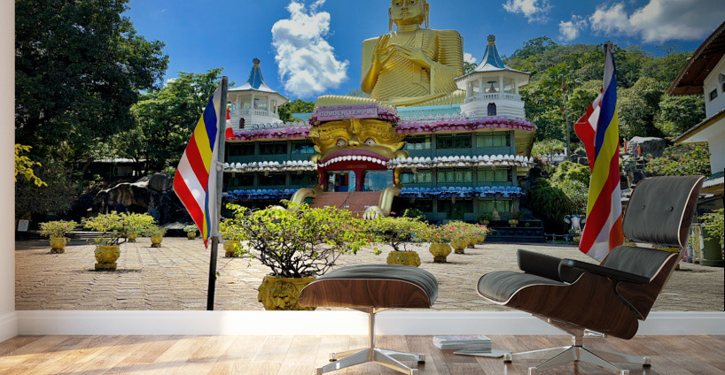 The Golden Buddha of Dambulla Wall Murals