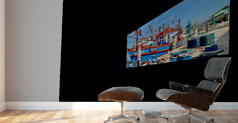 Freshly Painted Boat Wall Murals