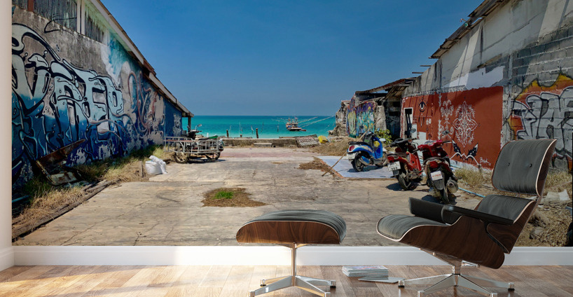 Graffiti Beach Wall Murals